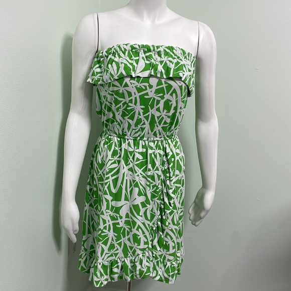 Lilly Pulitzer Flor Light My Fire Strapless Ruffle Dress - Picture 3 of 8